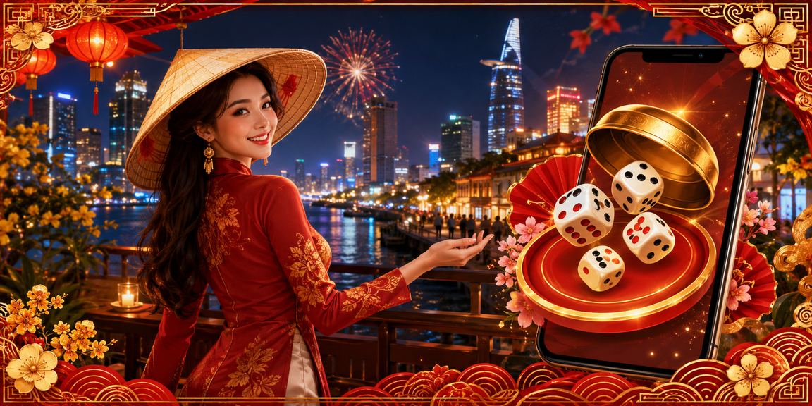 Người chơi TP. Hồ Chí Minh chơi tài xỉu trực tuyến trên điện thoại với nón lá
